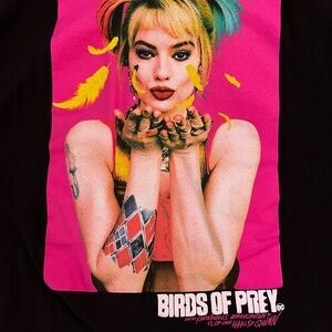 Birds of Prey Pink and Black Graphic T-Shirt